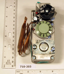 ROBERTSHAW 710-203 1/2" Snap Acting Gas Valve W/36" Cap. & Two 1/2" X 3/8" Reducer Bushings 70000 BTU Natural Gas or 112000 BTU LP Gas 7000SLC | Midwest Supply Us