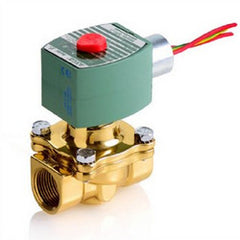 ASCO CONTROLS 8210G013 120/60 Ac 3/4" NPT. 2 Way N.O. General Purpose Brass Solenoid Valve For Air Water Light Oil With 18" Leads 180F 21606  | Midwest Supply Us