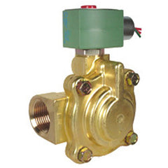 ASCO CONTROLS 8221G007 120/60 110/50 Vac 1" NPT. 2 Way N.C. Slow Closing Brass Solenoid Valve For Water With 18" Leads 150 Psi Max. 180F 20349 | Midwest Supply Us