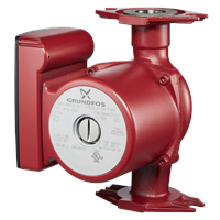 GRUNDFOS UP15-18BUC5 1/2" Sweat Bronze 1 Speed 1/25hp 115v W/ Integral Check Valve 59896123 | Midwest Supply Us