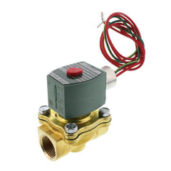 ASCO CONTROLS 8210G009 120/60 110/50 Vac 3/4" NPT. 2 Way N.C. General Purpose Brass Solenoid Valve For Air Water Light Oil 125 PSI Max 5 PSI Min. 20107 | Midwest Supply Us