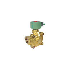 ASCO CONTROLS 8220G025 120/60110/50vac 1" NPT. 2 Way N.C. Steam/Hot Water Brass Solenoid Valve 125 PSI Steam 353F 150 PSI Water 210F - 5 PSI Min 20329 | Midwest Supply Us