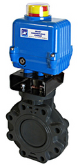 Spears 41101A112-040 4 PVC BUTTERFLY VALVE BUNA 115VAC NEMA4 BASIC MANUAL OVERRIDE 75% | Midwest Supply Us