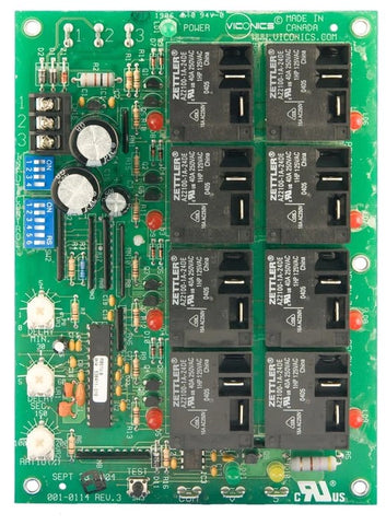 Schneider Electric (Viconics) R851B-8 Step controller, 8 stages (AC/DC isolated outputs) with vernier output for boilers | Midwest Supply Us