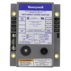Resideo S87D1038 DIRECT SPARK TIGNITION MODULE. 21 SEC. LOCKOUT. TWO ROD FLAME SENSE. FOR USE WITH 24V GAS VALVE. INCLUDES ALARM TERMINAL. | Midwest Supply Us