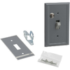 2510KF1 | Single Unit Manual Switch, 30A, Flush Mount, 2-Pole, Toggle Operated, No Indicator, 600VAC | Square D
