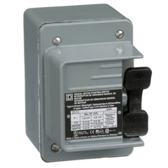 Square D 2510KW1 Single Unit Manual Switch, 30A, NEMA 4, 2-Pole, Toggle Operated, No Indicator, 600VAC | Midwest Supply Us