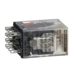 Schneider Electric (Square D) 8501RS14V20 Plug in relay, Type R, miniature, 0.5HP at 277VAC, 8A resistive at 120VAC, 14 blade, 4PDT, 4NO, 4NC, 120VAC coil | Midwest Supply Us