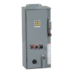 Square D 8538SCASP3 NEMA Combination Starter, Type S, 30A fusible disconnect, Size 1, 27A, melting alloy overload, 120 VAC coil, NEMA 3R/12 | Midwest Supply Us