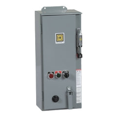 Square D 8538SCASP3 NEMA Combination Starter, Type S, 30A fusible disconnect, Size 1, 27A, melting alloy overload, 120 VAC coil, NEMA 3R/12 | Midwest Supply Us