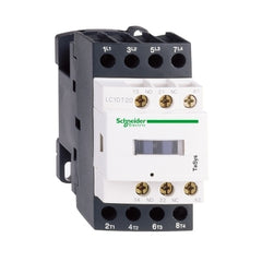 SQUARE D LC1D128B7 IEC contactor, TeSys Deca, nonreversing, 25A resistive, 4 pole, 2 NO and 2 NC, 24VAC 50/60Hz coil, open style | Midwest Supply Us