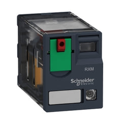 Schneider Electric (Square D) RXM2AB2B7 Miniature Plug-in Relay - Zelio RXM 2 C/O 24 V AC 12 A with LED | Midwest Supply Us