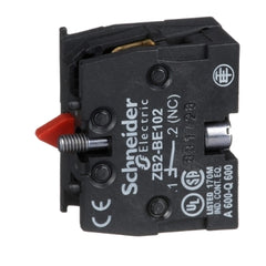 Schneider Electric (Square D) ZB2BE102 Harmony, 22mm Push Button, add on contact block, 1 NC, screw clamp terminal | Midwest Supply Us