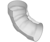 280-100817 | 18 PVC 90 ELBOW SOCKET LOW HEAD PIP | (PG:300) Spears