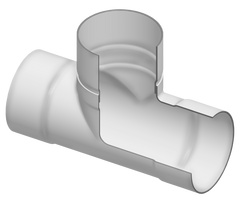 Spears 280-102507 8 PVC TEE SOCKET LOW HEAD PIP | Midwest Supply Us