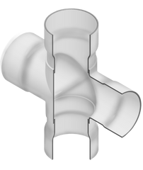 Spears 290-103359 21X8 PVC REDUCING CROSS SOCKET 80PIP | Midwest Supply Us