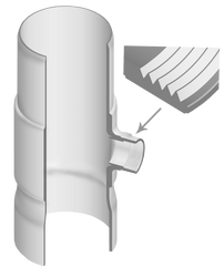 Spears 330-202230 8X4 PVC REDTEE SOCXSPIGOTXFPT CL125 | Midwest Supply Us