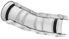 Spears 320-100451 8 PVC 22-1/2 ELBOW GASKET CL100 | Midwest Supply Us