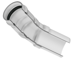 Spears 300-100551 18 PVC 30 ELBOW GASKETXSPIGOT 100PIP | Midwest Supply Us