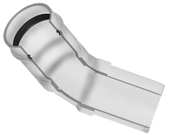 Spears 290-100665 21 PVC 45 ELBOW GASKETXSPIGOT 80PIP | Midwest Supply Us