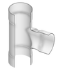 330-102501 | 6X4 PVC REDUCING TEE SOCKET CL125 | (PG:360) Spears