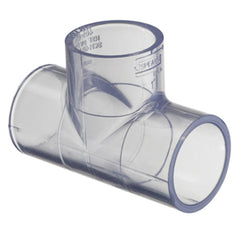 Spears 401-025L 2-1/2 PVC TEE SOCKET SCH40 CLEAR | Midwest Supply Us