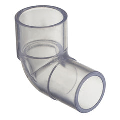 Spears 409-005L 1/2 PVC 90 STREET ELBOW SPIGOTXSOC SCH40 CLEAR | Midwest Supply Us