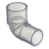409-010L | 1 PVC 90 STREET ELBOW SPIGOTXSOC SCH40 CLEAR | (PG:039) Spears
