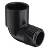 410-007B | 3/4 PVC 90 STREET ELBOW MPTXSOC SCH40 BLACK | (PG:011) Spears