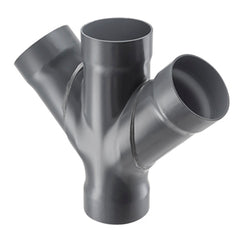 Spears 4376-140 14 PVC DOUBLE WYE SOCKET DUCT | Midwest Supply Us