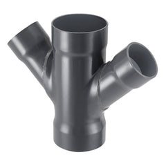 Spears 4376-814 20X4 PVC REDUCING DOUBLE WYE SOCKET DUCT | Midwest Supply Us