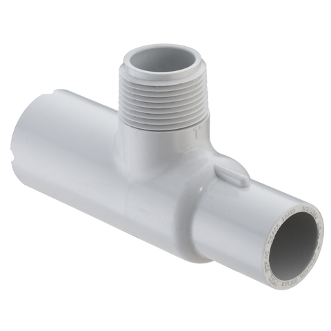 Spears 476-010 1 PVC MANIFOLD TEE SPGXSOCXMPT SCH40 | Midwest Supply Us