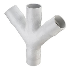 Spears 476-040F 4 PVC DOUBLE WYE SOCKET SCH40 G  | Midwest Supply Us