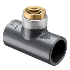 Spears 802-101BR 3/4X1/2 PVC REDUCING TEE SOCXBRFPT SCH80  | Midwest Supply Us