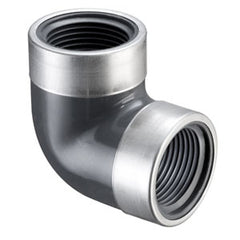Spears 808-003SR 3/8 PVC 90 ELBOW REINFORCED FEMALE THREAD SCH80 | Midwest Supply Us
