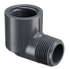 Spears 412-015G 1-1/2 PVC 90 STREET ELBOW MPTXFPT SCH40 GRAY | Midwest Supply Us
