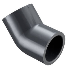 Spears 417-025G 2-1/2 PVC 45 ELBOW SOCKET SCH40 GRAY | Midwest Supply Us