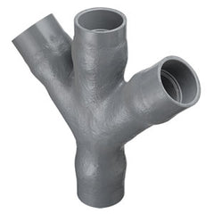 Spears 876-040CF 4 CPVC DOUBLE WYE SOCKET 100PSI SCH80 FABRICATED G | Midwest Supply Us