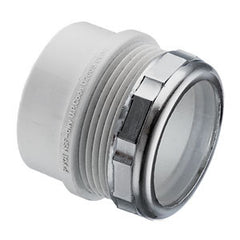 Spears P103X-015 1-1/2 PVC DWV M T/ADPT W/CHRM NUT SPGXSL | Midwest Supply Us
