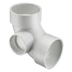 Spears P300S-338 3X3X2 PVC DWV 1/4 BND W/SIDE INLET HXHXH | Midwest Supply Us