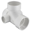 P418-420 | 4X4X4X2X2 PVC DWV SAN/TEE L&R-SIDE INLET | (PG:051) Spears