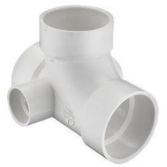 Spears P418-338 3X3X3X2X2 PVC DWV SAN/TEE W/L&R-SDE INLT | Midwest Supply Us