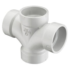 Spears P428-015 1-1/2 PVC DWV DOUBLE SANITARY TEE HXHXHXH | Midwest Supply Us