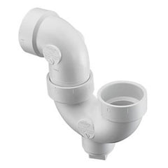 Spears P707X-015 1-1/2 PVC DWV P-TRAP W/CLEANOUT HUBXHUB | Midwest Supply Us