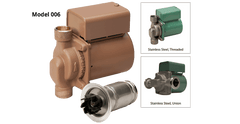 Taco 006-BC7-PNP CIRCULATOR BRONZE 3/4" SWEAT PNP W/INTEGRAL FLOW CHECK | Midwest Supply Us