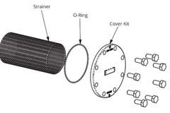 Taco 386-2416-5RP STRAINER & O-RING | SUCTION DIFFUSER | 5" CAST VANES | Midwest Supply Us