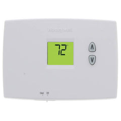 Resideo TH1100DH1004 PRO 1000 HORIZONTAL NON-PROGRAMMABLE DIGITAL THERMOSTATS, BACKLIT DISPLAY, DUAL POWERED (24VAC AND/OR BATTERY). HEAT ONLY. | Midwest Supply Us