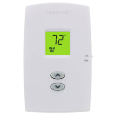 Resideo TH1100DV1000 PRO 1000 VERTICAL NON-PROGRAMMABLE DIGITAL THERMOSTATS, BACKLIT DISPLAY ,DUAL POWERED (24VAC AND/OR BATTERY). HEAT ONLY. | Midwest Supply Us