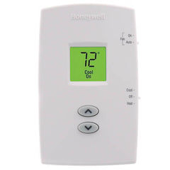 Resideo TH1110DV1009 PRO 1000 VERTICAL NON-PROGRAMMABLE DIGITAL THERMOSTATS, BACKLIT DISPLAY ,DUAL POWERED (24VAC AND/OR BATTERY). 1 HEAT / 1 COOL | Midwest Supply Us