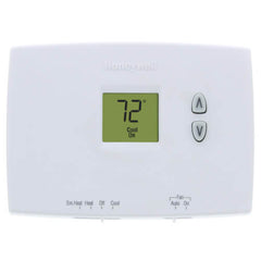 Resideo TH1210DH1001 PRO 1000 HORIZONTAL NON-PROGRAMMABLE DIGITAL THERMOSTATS, BACKLIT DISPLAY, DUAL POWERED (24VAC AND/OR BATTERY). 2 HEAT / 1 COOL HEAT PUMP | Midwest Supply Us